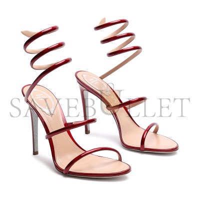 RENE CAOVILLA CLEO METALLIC RED SANDAL 105 C12351